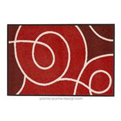 Tapis Entre Absorbant Swoop Rouge 50x75