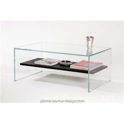 Table basse Transparence Wengé