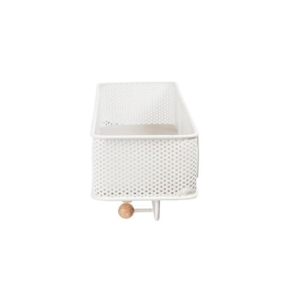 Vide Poche Mural Estique - Blanc et bois