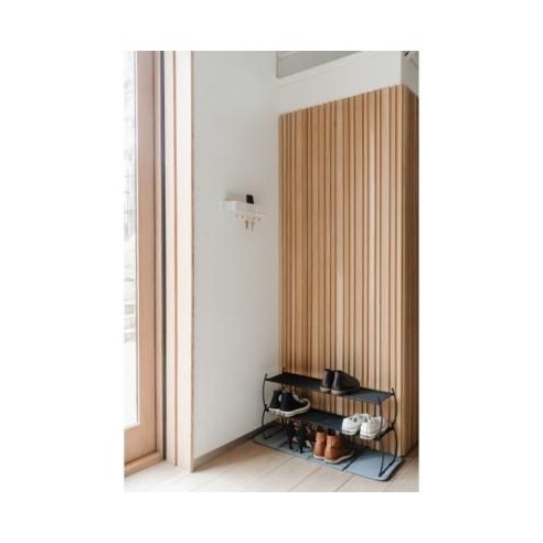 Vide Poche Mural Estique - Blanc et bois