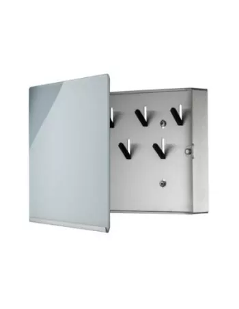Boite à Clés Murale Velio Verre Gris 2