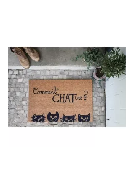 Paillasson Humour Coco Comment Chat Va - 40x60 cm