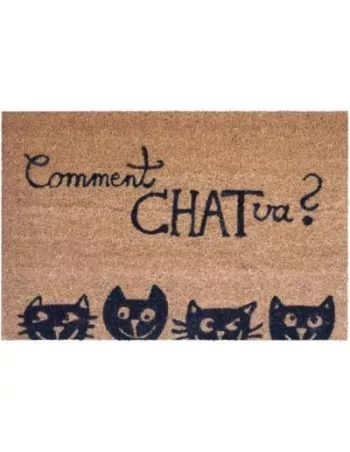 Paillasson Humour Coco Comment Chat Va - 40x60 cm 2