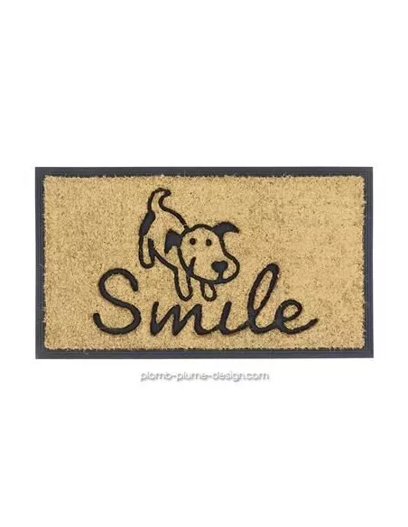 Paillasson Chien Coco Caoutchouc Smile