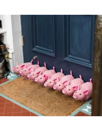 Boudin de Porte Original Cochons rose Long 96cm - Dora Designs