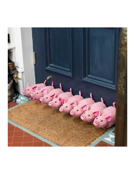 Boudin de Porte Original Cochons rose Long 96cm - Dora Designs