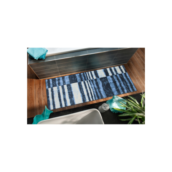 Tapis Denim stripes, 2 tailles