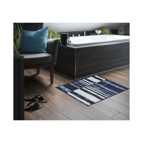 Tapis Denim stripes, 2 tailles