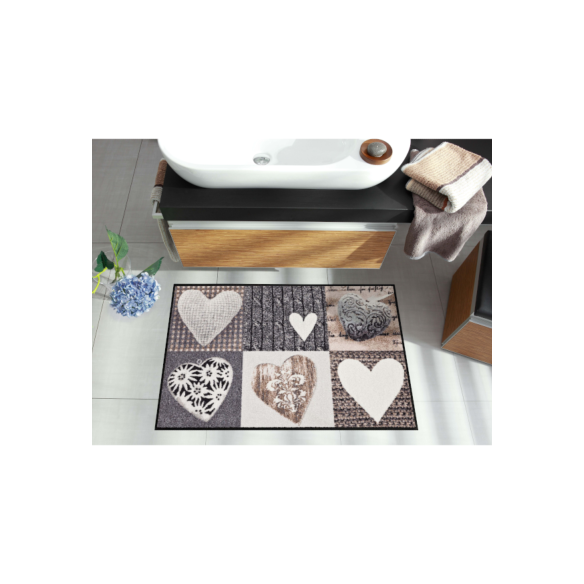 Tapis Entrée original Farandole de Cœurs 120x75