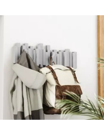 Portemanteau Mural 5 Patères Sticks Multi Hook Gris - Umbra