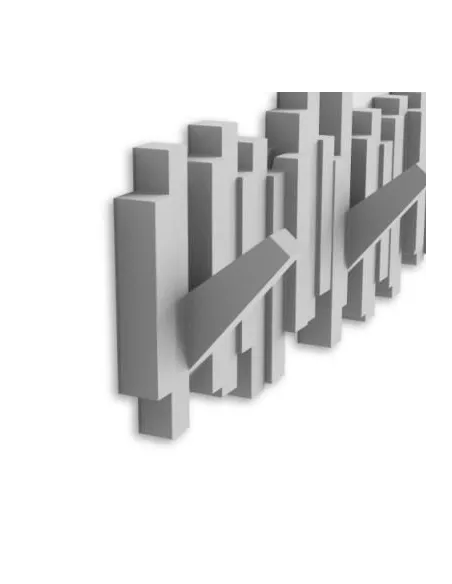 Portemanteau Mural 5 Patères Sticks Multi Hook Gris - Umbra