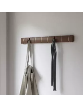 Umbra Flip 8 hook Noyer / Doré Porte manteau mural