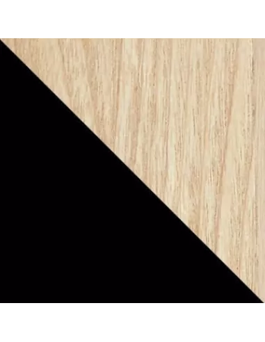 Patère murale Miroir - 1 Crochet - Hub bois clair et caoutchouc - Umbra