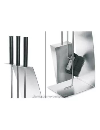 Serviteur Cheminée Chimo Arc - Inox mat 2