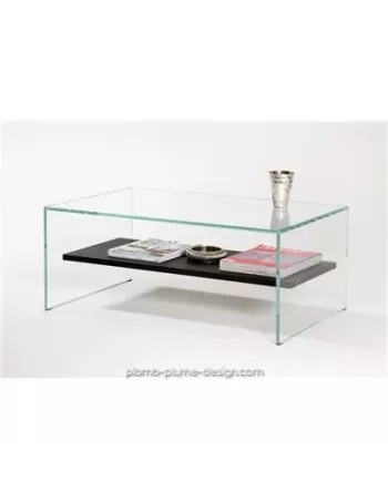 Table basse Transparence Wengé