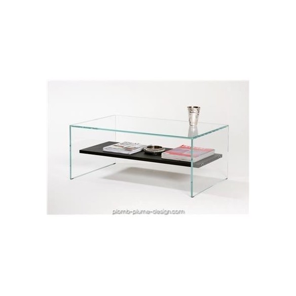 Table basse Transparence Wengé