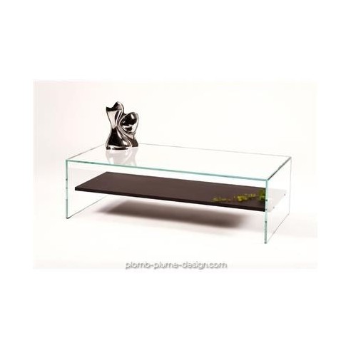 Table basse Transparence Wengé