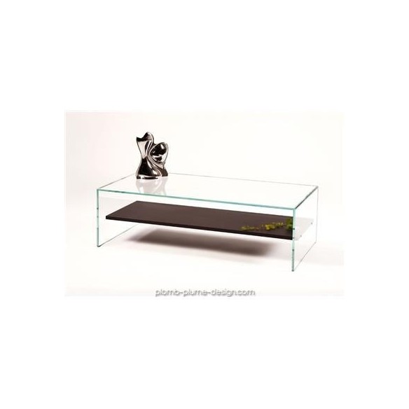 Table basse Transparence Wengé