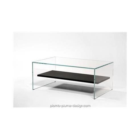 Table basse Transparence Wengé