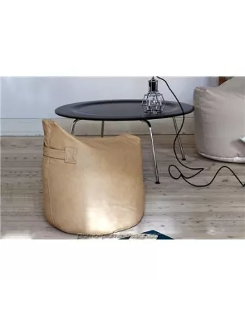 Pouf Satellite cuir