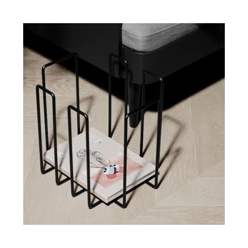 Porte Revue, Magazine - Wires Métal Noir