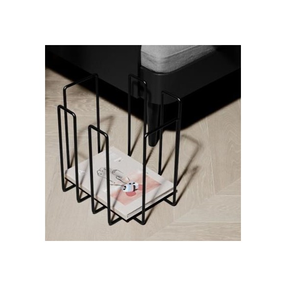 Porte Revue, Magazine - Wires Métal Noir