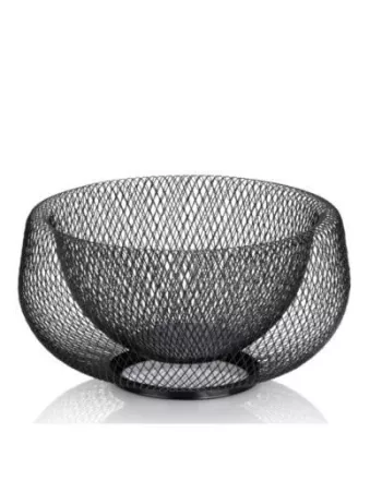 Corbeille à Fruits Ronde Marlo - 28.5 cm - Metal noir 2