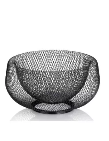 Corbeille à Fruits Ronde Marlo - 28.5 cm - Metal noir