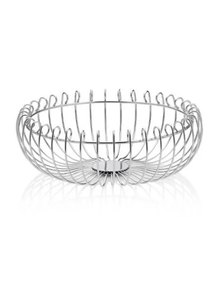 Corbeille à Fruits Ronde Jori - 30cm - Inox brillant