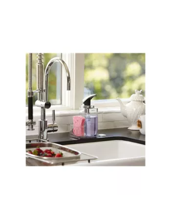 Distributeur Savon ou produit Vaisselle - 650ml avec Rangement éponge - Simplehuman 2