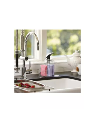 Distributeur Savon ou produit Vaisselle - 650ml avec Rangement éponge - Simplehuman
