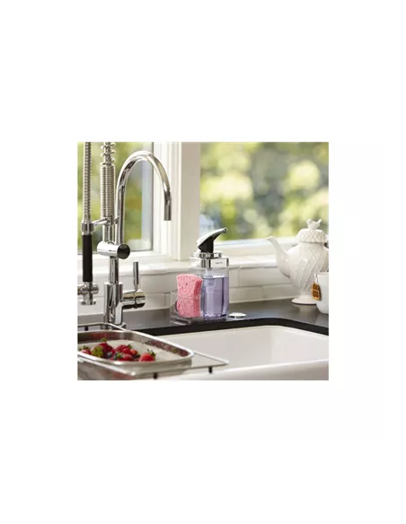 Distributeur Savon ou produit Vaisselle - 650ml avec Rangement éponge - Simplehuman