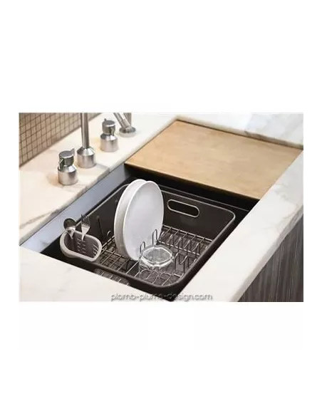 Egouttoir Vaisselle Design Compact Gris - Simplehuman