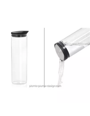Carafe d'Eau en Verre Design 1L Noire
