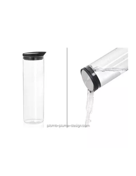 Carafe d'Eau en Verre Design 1L Noire