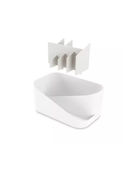 Organiseur de cosmétiques compartimenté-  Glam - Blanc et gris