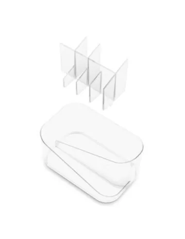 Organiseur de cosmétiques compartimenté - Glam - transparent