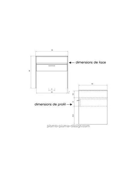 Table de chevet Comodino Naturel