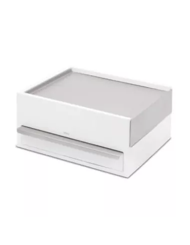 Boîte à Bijoux Stowit Box Bois Blanc et Nickel