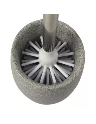 Balayette WC Imitation Pierre Talus Gris