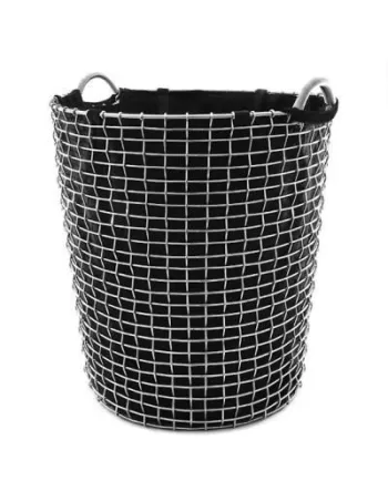 Panier à Linge Classic 80 Noir Acier Galvanisé