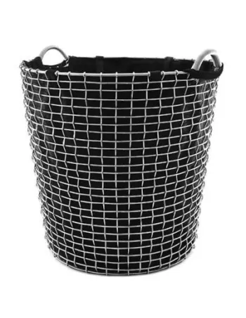 Panier à Linge Classic 65 Noir Acier Galvanisé