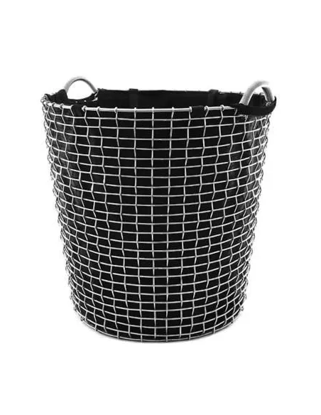 Panier à Linge Classic 65 Noir Acier Galvanisé