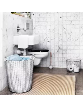 Panier à Linge Classic 65 Blanc Acier Galvanisé 2