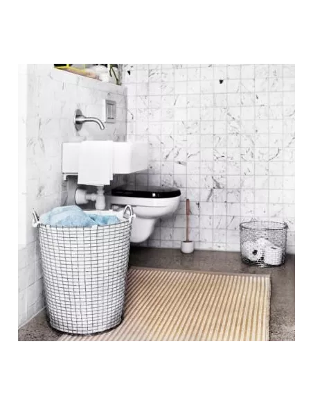 Panier à Linge Classic 65 Blanc Acier Galvanisé