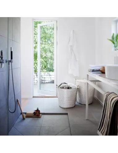 Panier à Linge Classic 65 Blanc Acier Galvanisé