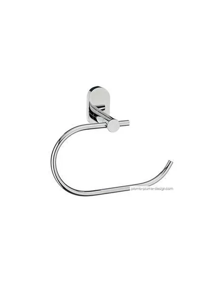 Porte Serviette Mural Rond Inox Brillant Lucido