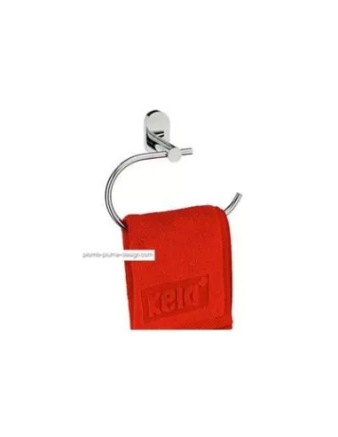 Porte Serviette Mural Rond Inox Brillant Lucido