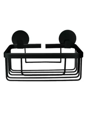 Panier de Douche Auto-Adhésif Rocco Noir - Kleine Wolke 2