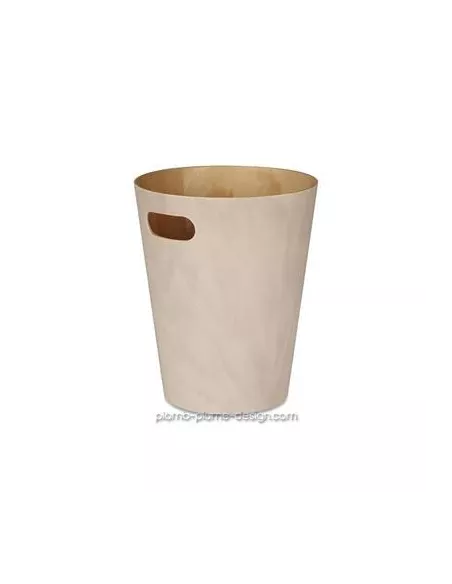 Corbeille à Papier en Bois Woodrow Beige rosé